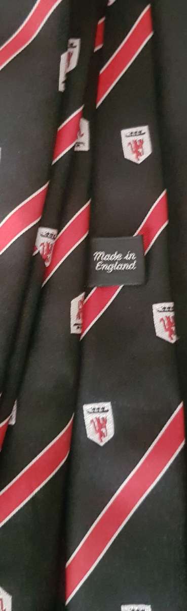 Manchester United Tie Red Devil and MUFC logo