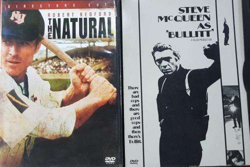 Bullitt DVD Steve McQueen and Robert Redford, classics - The Natural AND Bullitt