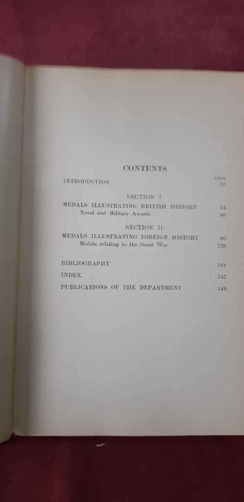 Medals 1924 First Edition   A guide to the exhibition of Historical Medals  in the British Museum.