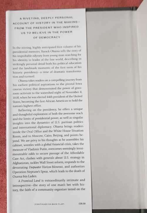 Obama Barack Obama A Promised Land, First Edition, hardcover  700 pages