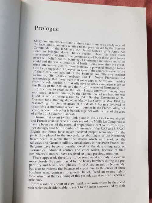 RAF WW2 WWII World War II Point Blank and Beyond by Lionel Lacey-Johnson USAAF