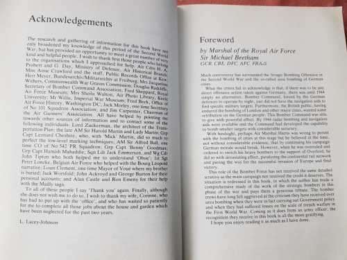 RAF WW2 WWII World War II Point Blank and Beyond by Lionel Lacey-Johnson USAAF