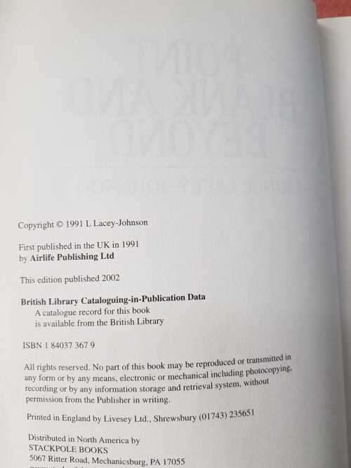 RAF WW2 WWII World War II Point Blank and Beyond by Lionel Lacey-Johnson USAAF