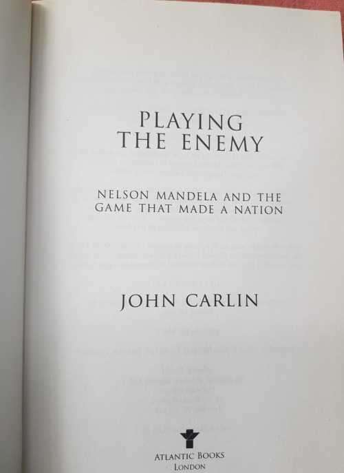 Rugby springboks Mandela Ashwin Willemse and Playing the Enemy and rugby ball