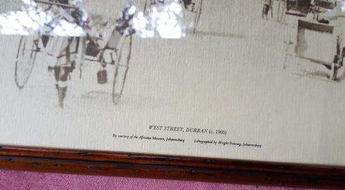 Lithographs framed print Africana Museum West Street Durban   (c. 1905)