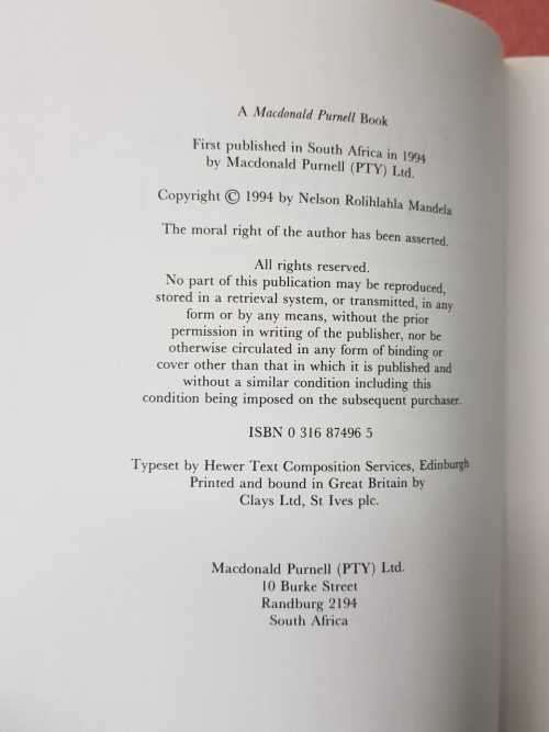 Mandela ANC True First Edition