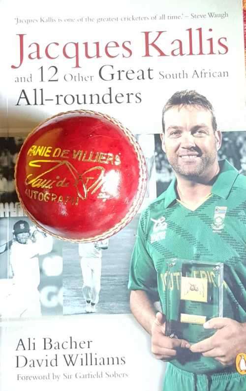 Cricket Jacques Kallis signed Ali Bacher and Williams cricket ball autograph Fanie de Villers