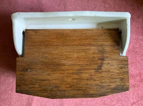 Vintage Delft look salt box cellar