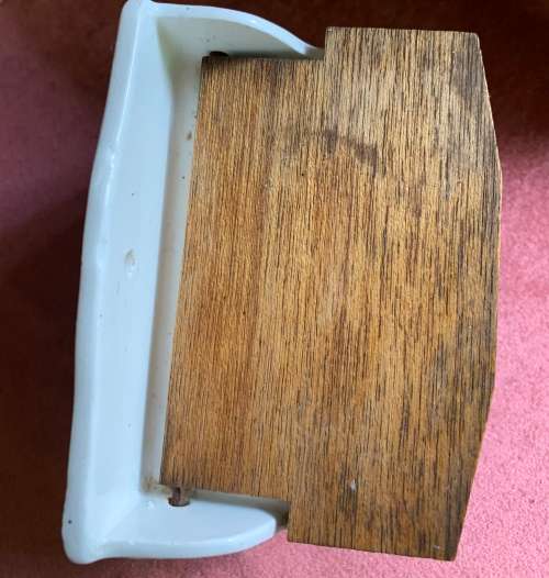 Vintage Delft look salt box cellar