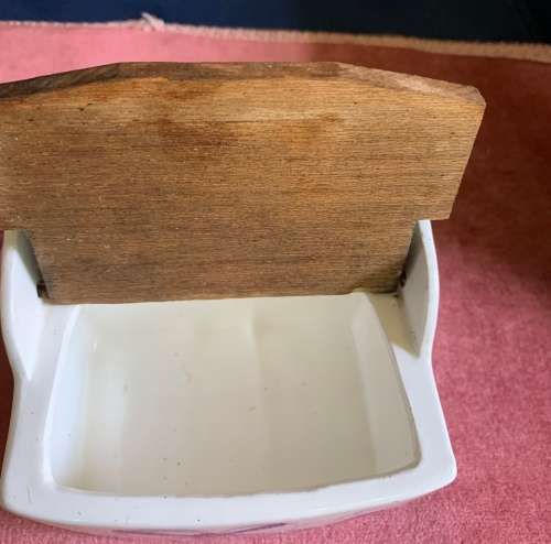 Vintage Delft look salt box cellar