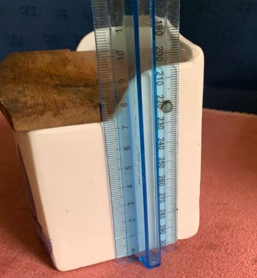 Vintage Delft look salt box cellar