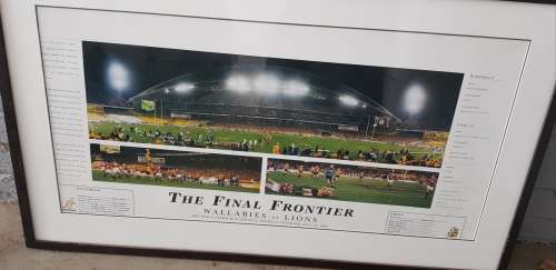 Wallabies v Lions  THE FINAL FRONTIER LIMITED EDITION NO 117 Certificate of Limitation Signed RUGBY