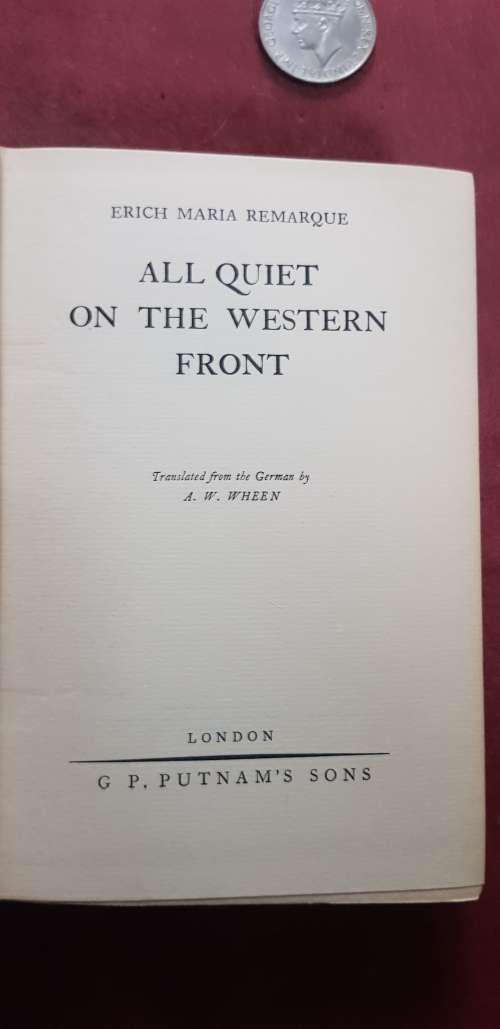 WW2 WW1 All Quite on Western Front WW2 Medal