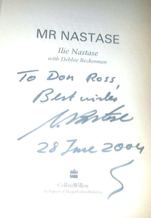 Mr Nastase The Autobiography Signed and Inscribed