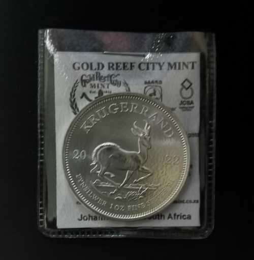 2022 1OZ SILVER KRUGERRAND Uncirculated (Brand new)