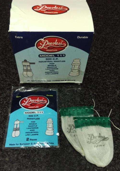 Coleman Lamp:  Peerless 111 Mantles for all Large Single Mantle lamps and lanterns