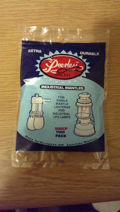 Coleman Lamp: 2 Peerless Mantles for 350-550 cp Coleman and other kerosene paraffin lanterns