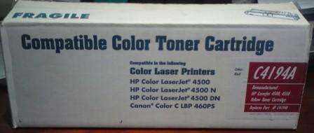 Compatible Color Toner Cartridges: LaserJet C4194A