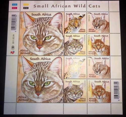 South Africa 2011 African Wild Cats, Full sheet