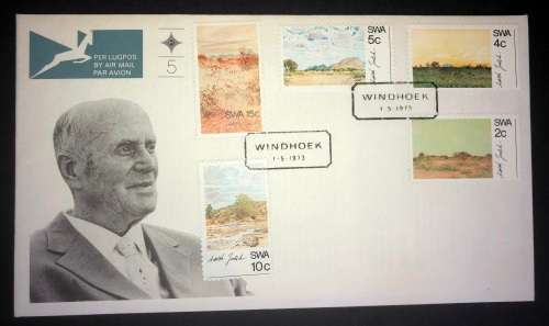 South West Africa 1973 FDC 5 Adolph Jentsch paintings