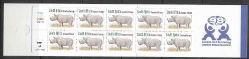 South Africa 1996 Booklet 33 Rhino