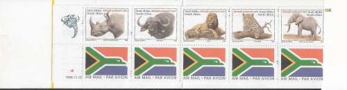 South Africa 1997 Booklet 19 Big 5