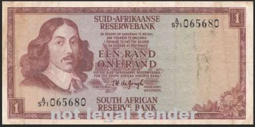 TW de Jongh R1 note in EF condition -@@ - R1 no reserve