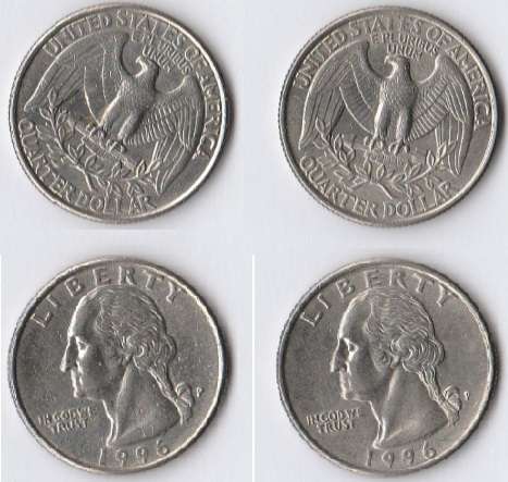 United States, 1996-P collectable Quarter Dollar, Washington - A/Uncirculated  - @ R1 no reserve