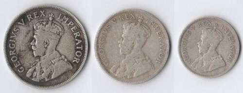 Rare SAU 1932 set of silver coins @ R1 no reserve