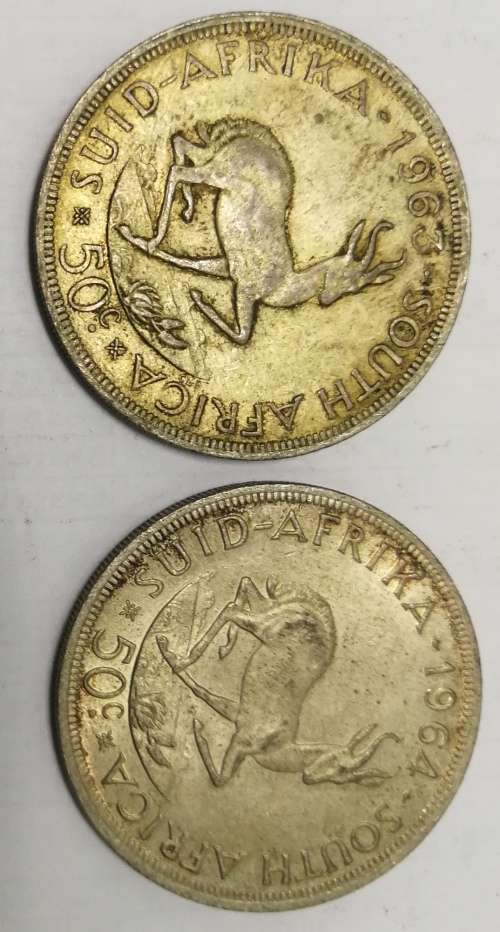1963 and 1964 SILVER 5 SHILLINGS/CROWNS COMBO - @@@ R1 NO RESERVE