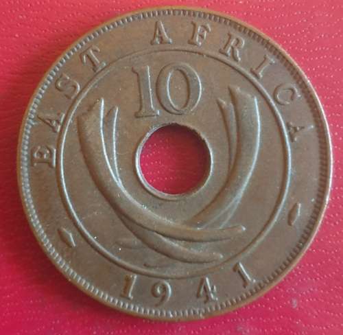 RARE AU/UNC 1941 EAST AFRICA 10 CENT -  WWII GEORGE VI ERA  @ R1 NO RESERVE
