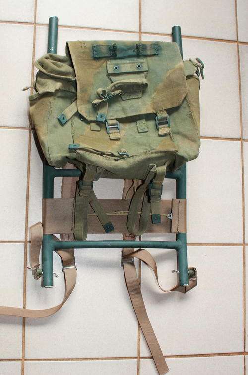 Back-pack. Kit belonged to the late Sgt Bruce Bartlett, Rhodesian SAS and Selous Scouts.