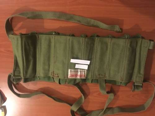 Rhodesian Army chest webbing, Fereday & Sons. 8 Uzi Mag's