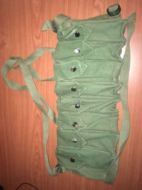 Rhodesian Army chest webbing, Fereday & Sons. 8 Uzi Mag's