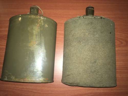 Rhodesian Army and 2nd WW water bottles