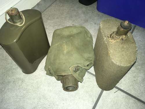 Rhodesian Army and 2nd WW water bottles