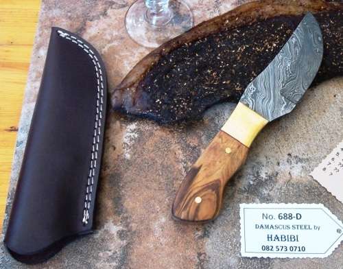 DAMASCUS Staal Biltong Mes vir die MAN, SEUN, PA of SKOON PA of OUPA in jou lewe