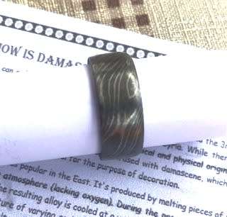 Damascus Steel HANDMADE Ring. Only R999. Was R 1799.00