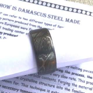 Damascus Steel HANDMADE Ring. Only R999. Was R 1799.00