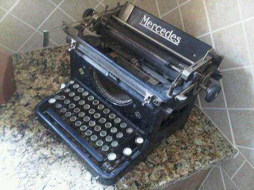 Antique "Mercedes" Typewriter. Almost 100 years old