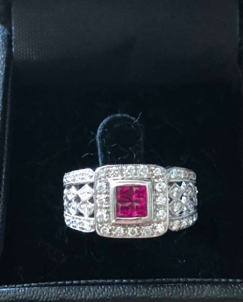 Diamond and Ruby Ring
