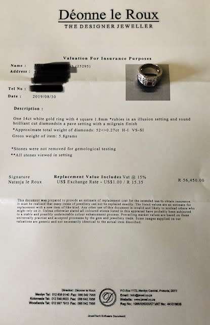 Diamond and Ruby Ring