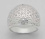 GORGEOUS REAL 925 SOLID SILVER RING SIZE 7