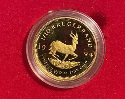 1994 1/10 Gold Proof Krugerrand (Unopened Capsule)