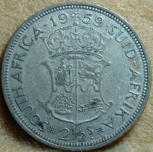 1959 Half Crown (Low mintage)