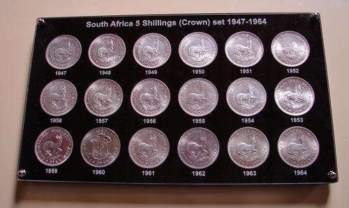 1947 - 1964 Crown, 5 Shillings, UPDATED SCANS!!!!!, designed holder, 1959, 1954, 1962 in, Look!!!!