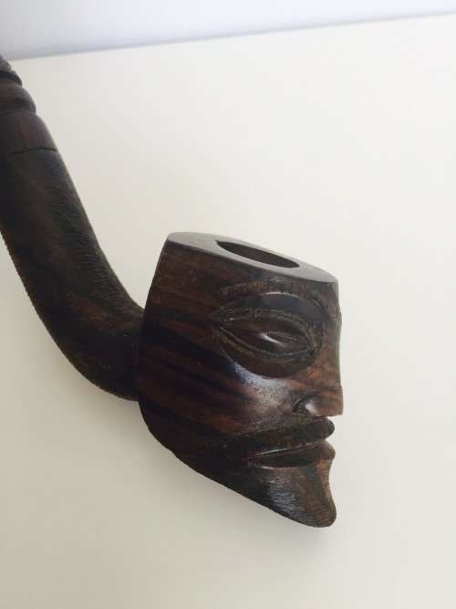 Unusual African Face Pipe