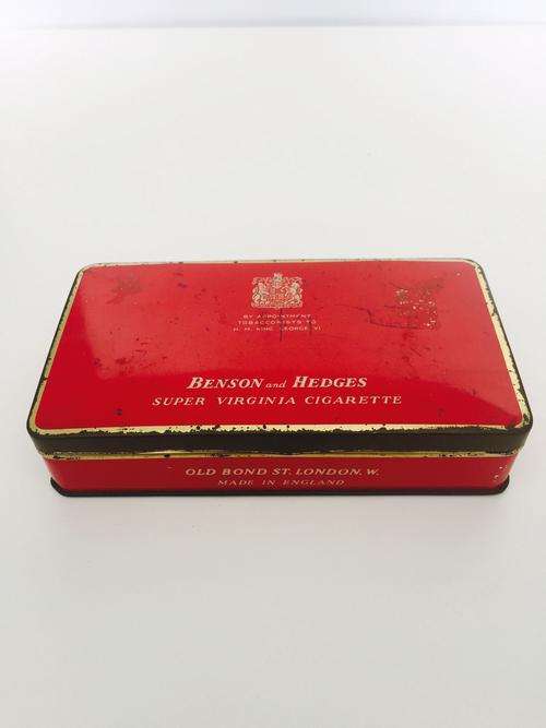 Vintage Benson and Hedges Cigarette tin