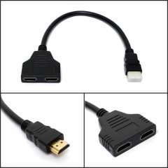HDMI Male to Dual Female HDMI Cable Adapter Splitter *Reduced to clear*
