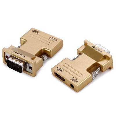 HDMI Female to VGA Male + Audio Adapter